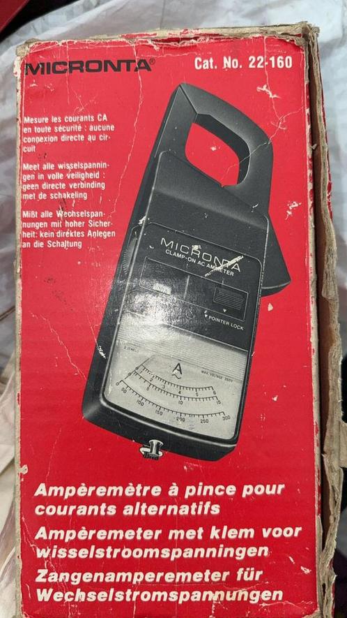 Micronta Clamp Type AC Ammeter, modelnummer 22-160., Doe-het-zelf en Verbouw, Meetapparatuur, Ophalen