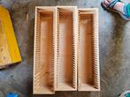 3 houten CD rekjes, Ophalen, Gebruikt, 75 tot 150 discs, Cd's