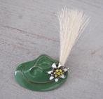 Jagen, jager, brocante speld voor hoed of jas, Overige materialen, Overige kleuren, Minder dan 4 cm, Ophalen of Verzenden