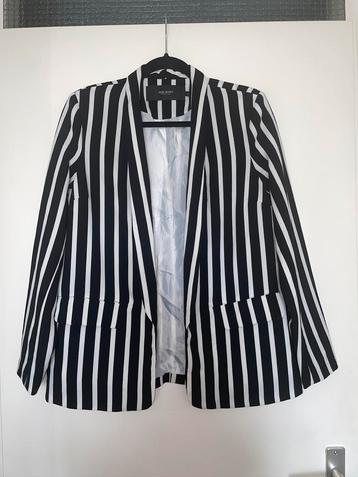 Vero Moda zwart wit gestreept blazer colbert mt 38 beschikbaar voor biedingen