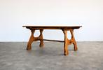 brutalist eettafel | vintage tafel | jaren 50 | eiken, Gebruikt, ., Eikenhout, Vijf personen of meer