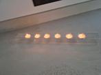 Sia Glazen Waxinehouder - 6 Lichtjes - 55cm, Ophalen of Verzenden