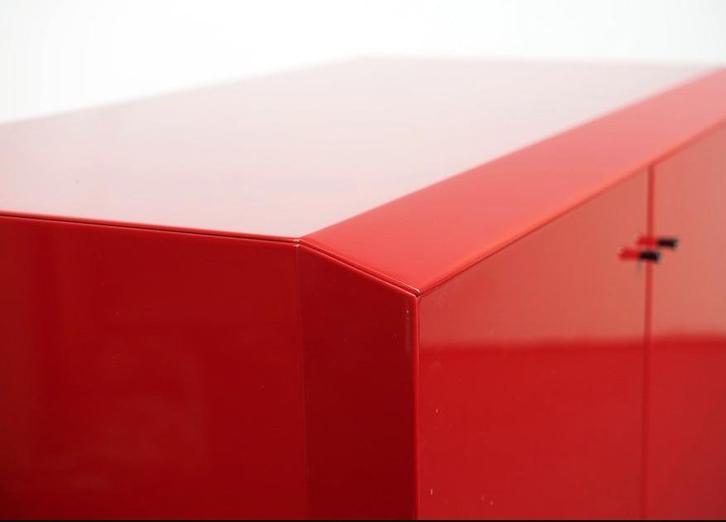 HI GLOSS SIDEBOARD from Interlübke 1980s VINTAGE, Huis en Inrichting, Kasten | Dressoirs, Gebruikt, 200 cm of meer, 25 tot 50 cm