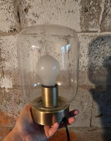 Zgan industriële tafellamp met glas brons goud loods5 beschikbaar voor biedingen