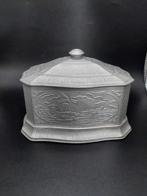 Mooie metalen replica van karakteristiek Douwe Egberts blik, Verzamelen, Blikken, Gebruikt, Koffie, Douwe Egberts, Ophalen of Verzenden