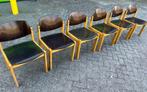 Set van 6 vintage deens design stoelen, Huis en Inrichting, Stoelen, Zwart, Ophalen of Verzenden, Vijf, Zes of meer stoelen, Hout