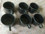 ittala teema zwarte kop en schotels 5,- per deel, Ophalen of Verzenden, Zo goed als nieuw, Effen, Kop(pen) en/of Schotel(s)