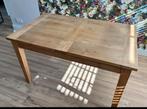 Teakhouten eettafel met uitschuifbaar tafelblad, Huis en Inrichting, Tafels | Eettafels, Ophalen, Teakhout, 50 tot 100 cm, Vijf personen of meer