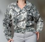 Eksept by shoeby jas met print M L ceintuur grijs zwart, Verzenden, Zo goed als nieuw, Zwart