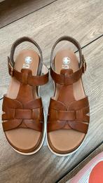 Rieker Antistress cognac leren sandaal 38 Incl. Verzenden, Bruin, Nieuw, Rieker, Sandalen of Muiltjes