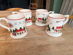 4x Mason’s Christmas Village: bierpul pint, Ophalen of Verzenden, Porselein, Wedgwood