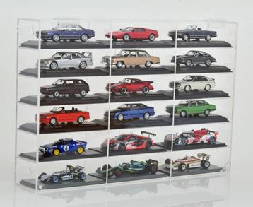 1:43 Modelauto vitrine voor 18x modelautos NIEUW! beschikbaar voor biedingen