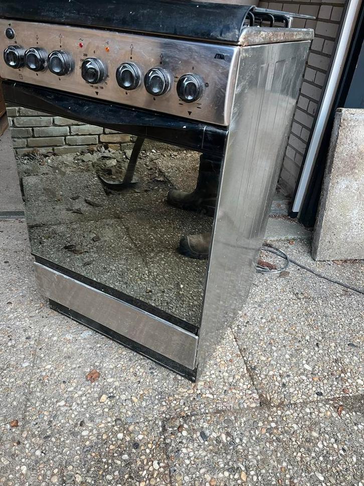 Etna Gasfornuis met Oven - 4 pits - Schoonmaak nodig, Witgoed en Apparatuur, Fornuizen, Gebruikt, Vrijstaand, Gas, 4 kookzones