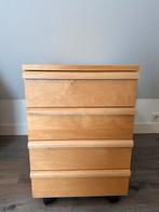 Houten Ladenblok op wielen - goed staat!, Huis en Inrichting, Kasten | Ladekasten, Minder dan 50 cm, Ophalen of Verzenden, Zo goed als nieuw