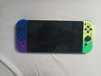 Nintendo switch oled splatoon met spelltjes, Spelcomputers en Games, Zonder controller, Switch OLED, Ophalen, Gebruikt