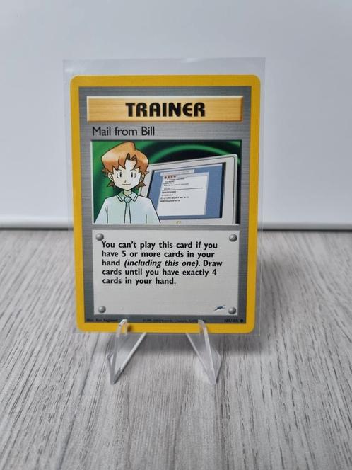 Mail from Bill 105 Neo Destiny, Hobby en Vrije tijd, Verzamelkaartspellen | Pokémon, Zo goed als nieuw, Losse kaart, Verzenden