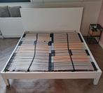 Ikea, bedframe + 2 latbodems, 180 x 200 cm., Ophalen, 90 cm, Wit, Tweepersoons