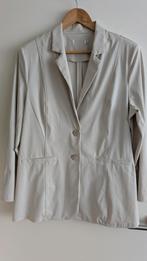 Nicolette Kluijver travelstof blazer. Maar XXL. Creme kleur, Beige, Maat 46/48 (XL) of groter, Zo goed als nieuw, Jasje