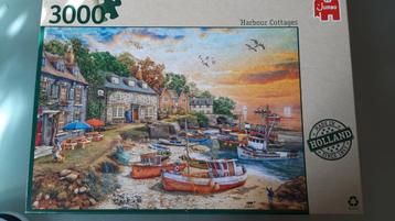 Puzzel 3000 stukjes - Harbour Cottages beschikbaar voor biedingen