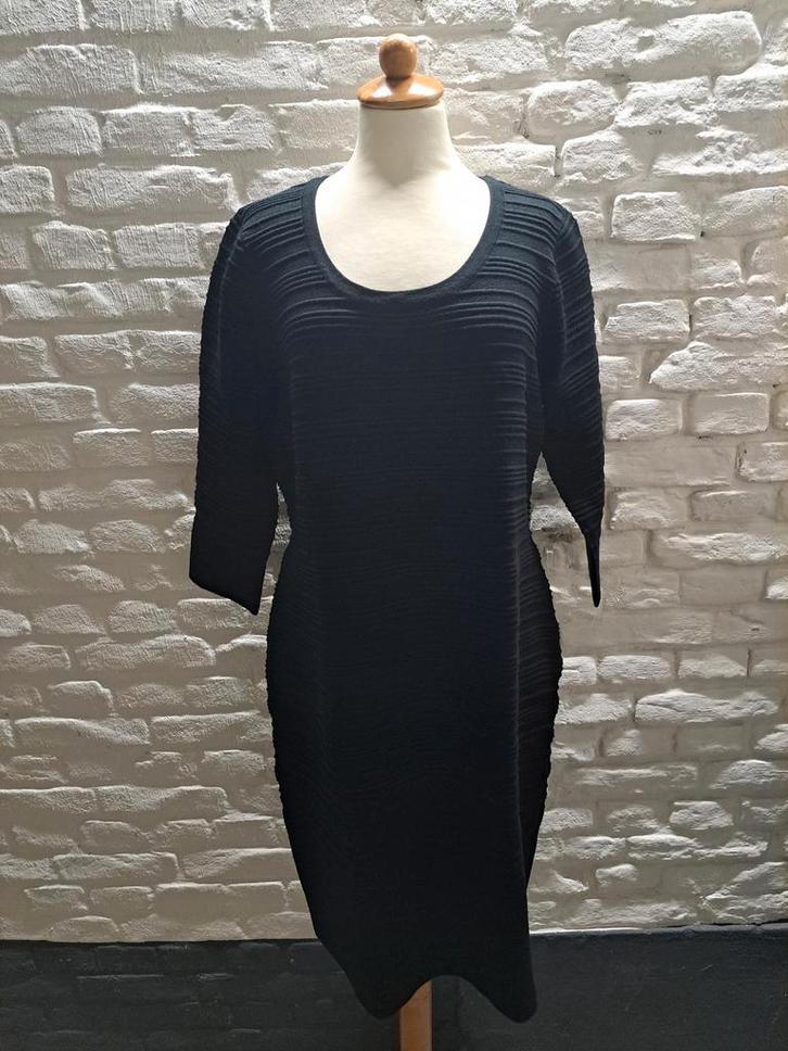 Miss Etam Jurk Maat 44, Kleding | Dames, Jurken, Zo goed als nieuw, Maat 42/44 (L), Zwart, Knielengte, Verzenden