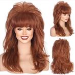 Pruik Peggy Bundy lang koperbruin haar sixties look, Verzenden, Nieuw, Pruik of Haarverlenging