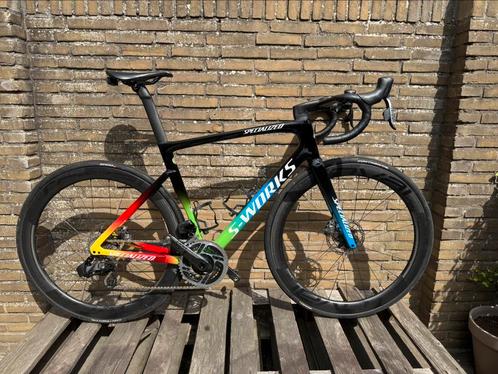 SWORKS Tarmac SL7 maat 56 Compleet met Wahoo Kickr core, Fietsen en Brommers, Fietsen | Racefietsen, Zo goed als nieuw, Heren