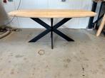 Prachtige massief eiken Deens ovaal eettafel, verjongd 180cm, Ophalen, 200 cm of meer, 50 tot 100 cm, Zo goed als nieuw