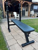 Halterbank met halterrek, Sport en Fitness, Ophalen, Zo goed als nieuw, Metaal, Krachtstation