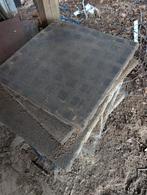 Rubberen tegels Zwart 50x50 verschillende hoogtes, Ophalen, Beton, 10 m² of meer, Terrastegels