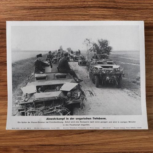 Duitse WO2 Wehrmacht Abwehrkampf kriegsberichter foto, Verzamelen, Militaria | Tweede Wereldoorlog, Landmacht, Foto of Poster