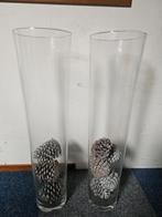 Glazen Vazen - 70 x 19 cm, Ophalen, Overige kleuren, Glas, 50 tot 75 cm