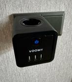 Voomy Split X4 Verdeelstekker - 4x EU & 3x USB-A - Zwart, Ophalen of Verzenden, Zo goed als nieuw
