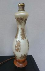 Hollywood Regency vintage glazen lampenvoet eclectisch, Antiek en Kunst, Antiek | Lampen, Ophalen of Verzenden