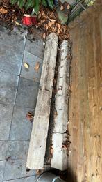 2 antieke toegangpalen met hek bevestigingspunten., Tuin en Terras, Tuinhekken en Hekwerk, Ophalen, Gebruikt, Overige materialen