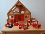 Houten Poppenhuis, Kinderen en Baby's, Speelgoed | Poppenhuizen, Ophalen, Gebruikt, Poppenhuis