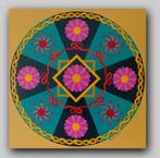 Mandala met bloemvorm, Ophalen, Minder dan 50 cm, Oorspronkelijke maker, Nieuw