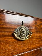 Engelse bowfront commode mahonie, Ophalen, Zo goed als nieuw, 25 tot 50 cm, Minder dan 100 cm