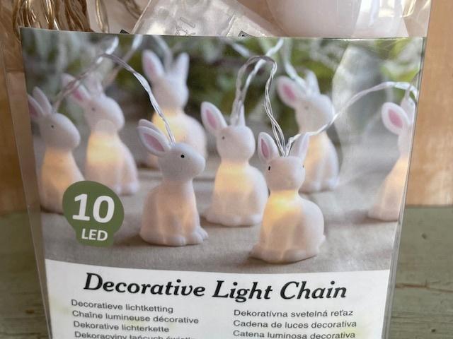 Lichtslinger konijntje haasjes. Lichtsnoer pasen. NIEUW., Diversen, Pasen, Nieuw, Ophalen
