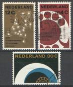 Nederland NVPH nr 771/3 gestempeld Automatisering 1962, Postzegels en Munten, Postzegels | Nederland, Verzenden, Na 1940, Gestempeld