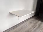 NORBERG Klaptafel wandmontage, wit, 74x60 cm, Huis en Inrichting, Bureaus, Ophalen, Zo goed als nieuw, Bureau
