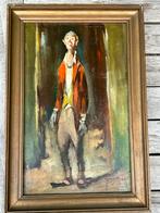 Vintage jaren 60 Olieverf op hardboard Jan de Ridder 1966, Ophalen of Verzenden