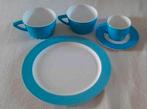 Set blauw wave Mepal camping servies, Caravans en Kamperen, Ophalen of Verzenden, Gebruikt