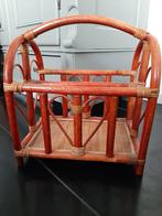 Vintage bamboe lectuurbak, Huis en Inrichting, Woonaccessoires | Krantenbakken en Lectuurbakken, Ophalen of Verzenden, Gebruikt