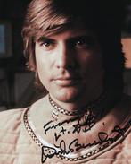 Foto Dirk Benedict met Handtekening Battlestar Galactica, Verzamelen, Muziek, Artiesten en Beroemdheden, Verzenden, Zo goed als nieuw