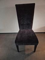 Zwarte Stoffen Stoelen - Set van 6, Huis en Inrichting, Stoelen, Ophalen, Gebruikt, Zwart, Vijf, Zes of meer stoelen