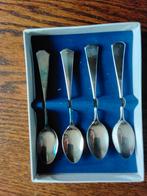 Lepeltjes,  4 stuks, verzilverd, Ophalen of Verzenden