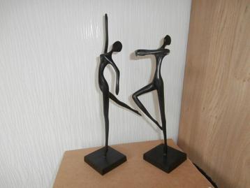 2 Bronzen Beelden van Bodrul Khalique  Ballerina´s beschikbaar voor biedingen