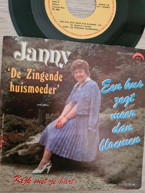 Janny/ een kus zegt meer dan bloemen, Cd's en Dvd's, Vinyl | Nederlandstalig, Gebruikt, Levenslied of Smartlap, Overige formaten