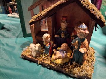 Mooie kerststal, kerststalletje, kerst beschikbaar voor biedingen
