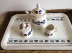 Boerenbont Boch België (Theepot , suikerpot en melkkannetje, Huis en Inrichting, Keuken | Servies, Overige typen, Ophalen of Verzenden